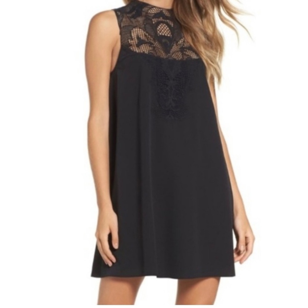 Chelsea28 Black Lace Mini Dress Size XS